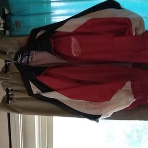 Authentic Red wings windbreaker jacket